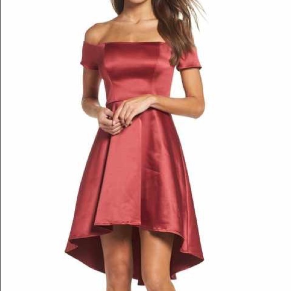 sequin hearts high low dress